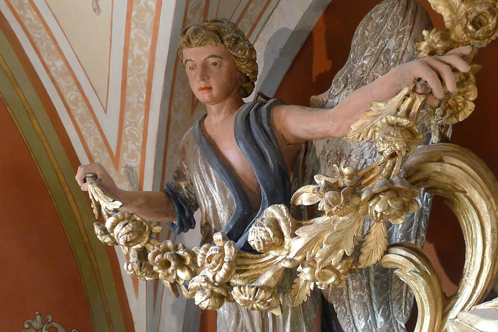 Goux-les-Usiers : église Saint-Valère, angelot