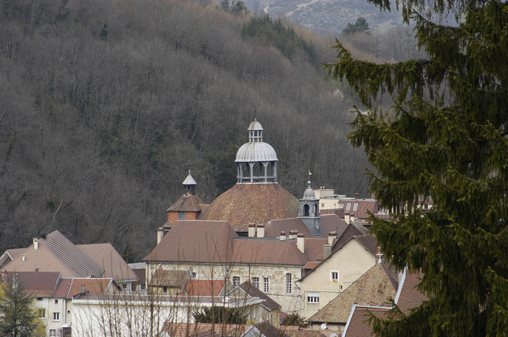 Chapelle Notre-Dame Libératrice / Salins-Les-Bains / Vue du dôme avant la restauration